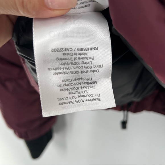 SOIA & Kyo Downfilled Puffer Jacket Burgundy - Picture 7 of 7